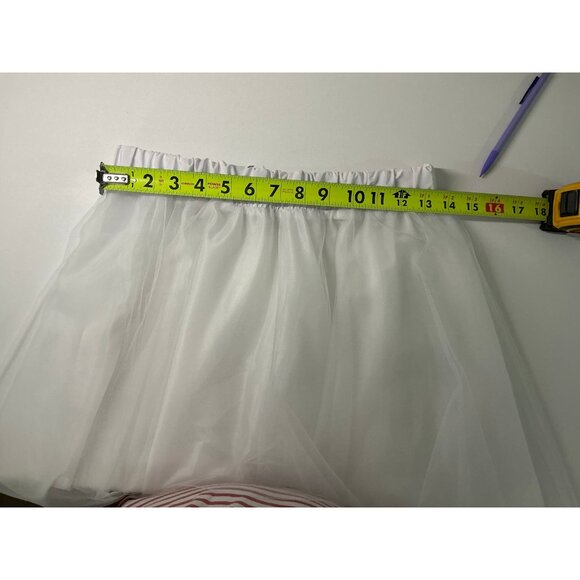 Imperial High waist elastic Tulle Mesh Midi Pleated Tutu Skirt Size Small - Picture 9 of 13